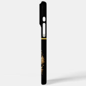 ファミリーエレガントビーチキャンプファイア金ゴールドシーンAIアート Case-Mate iPhoneケース (裏面 / 左)