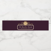 ファミリーエレガント懇親会ブルゴーニュ金ゴールド ペットボトルラベル (シングルラベル)