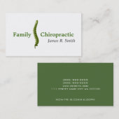 ファミリーカイロプラクティックカイロプラクタークリニック保健 名刺 (正面/裏面)