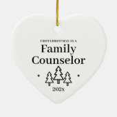 ファミリーカウンセラー初めてのクリスマス セラミックオーナメント (裏面)