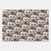 ファミリーカスタムイメージラップ、カスタムフォトギフトラップ ラッピングペーパーシート (正面2)