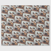 ファミリーカスタムイメージラップ、カスタムフォトギフトラップ ラッピングペーパー (フラット)