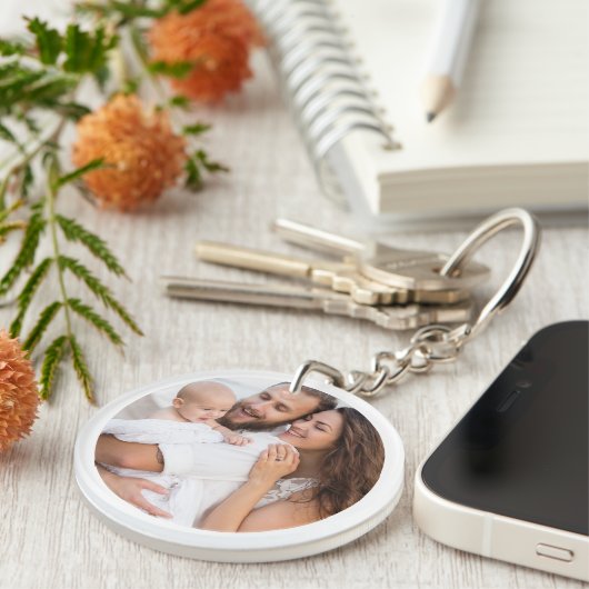 ファミリーカスタムキープサケ写真両面 キーホルダー (正面右)