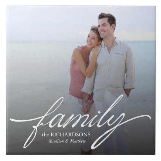 ファミリーカスタムフォトセラミックタイル タイル (正面)