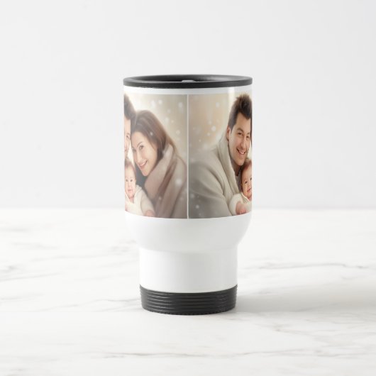 ファミリーカスタムフォトトレンディーギフトモダンギフト トラベルマグ (中央)