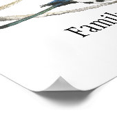 ファミリーカスタム懇親会感動的ツリー引用文 ポスター (角)