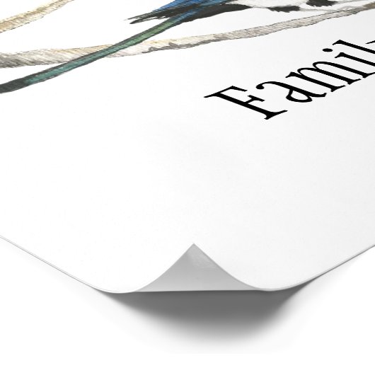 ファミリーカスタム懇親会感動的ツリー引用文 ポスター (角)