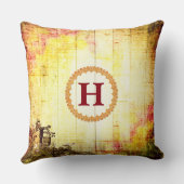 ファミリーカモノグラムのントリーシックデザイン クッション (裏面)