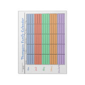 ファミリーカラフルプランナーパーソナライズされたプランナー ノートパッド (回転)