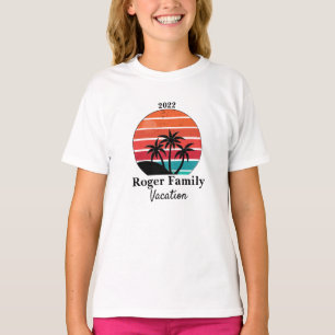ファミリーカラフル懇親会バケーションTシャツ Tシャツ