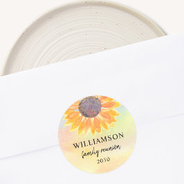 ファミリーカラフル懇親会 ラウンドシール