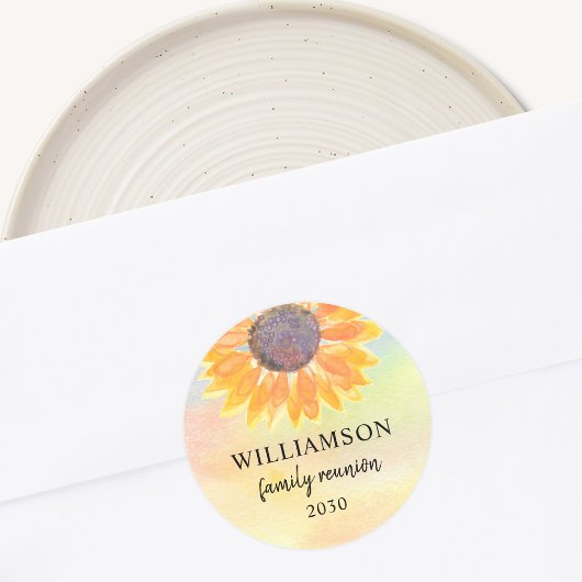 ファミリーカラフル懇親会 ラウンドシール