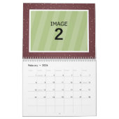 ファミリーカレンダーテンプレート2023グリッターカスタム写真 カレンダー (2月 2026)