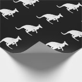 ファミリーカンガルーマザーウィズベビー ラッピングペーパー (角)