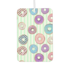 ファミリーカーのためのグリーンドーナッツカーの空気フレッシュナー。 カーエアーフレッシュナー