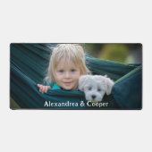 ファミリーガールパピードドッグフォトモダン デスクマット (正面)