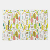 ファミリーキッチンタオルパーソナライズされた キッチンタオル (横)