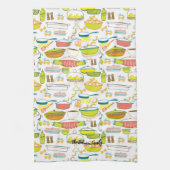 ファミリーキッチンタオルパーソナライズされた キッチンタオル (縦)