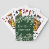 ファミリーキャビンウォーターカラーアイビーシダSage植物学 トランプ (裏面)