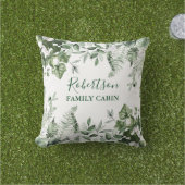 ファミリーキャビンウォーターカラーアイビーセージ植物園 アウトドアクッション (芝生)