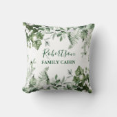 ファミリーキャビンウォーターカラーアイビーセージ植物園 クッション (正面)