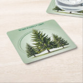 ファミリーキャビンスクエアコースターセット スクエアペーパーコースター (アングル)