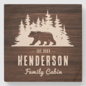 ファミリーキャビンベアパインウッド ストーンコースター (正面)