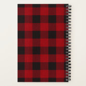 ファミリーキャビンベアレッドプレイドミニレシピジャーナル ノートブック (裏面)