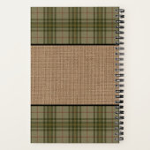 ファミリーキャビンムースツリーズプレイドバーラップミニレシピ ノートブック (裏面)