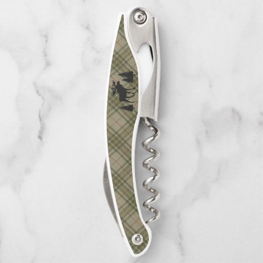 ファミリーキャビンムースパインツリーズセージグリーンプレイド ソムリエナイフ (裏面)