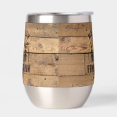 ファミリーキャビン名素朴ウッドパーソナライズされた (左面)