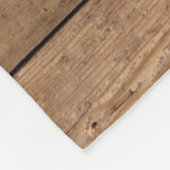 ファミリーキャビン名素朴ウッドパーソナライズされた フリースブランケット (角)