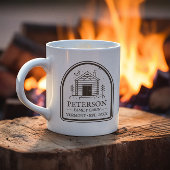 ファミリーキャビン素朴ウッドデコパーソナライズされたール コーヒーマグカップ