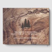 ファミリーキャビン素朴ウッドデコーカスタムル ゲストブック (裏面)