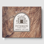 ファミリーキャビン素朴ウッドデコーカスタムル ゲストブック (正面)