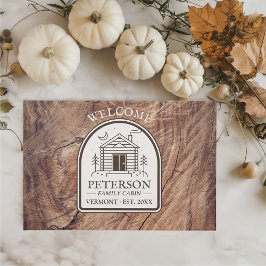 ファミリーキャビン素朴ウッドデコーカスタムル ゲストブック