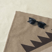 ファミリーキャビン素朴サウスウェストトライバル砂漠サボテン ビーチタオル (インサイチュ)