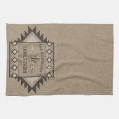 ファミリーキャビン素朴サウスウェスト先住民トバルサボテン キッチンタオル (横)