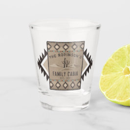 ファミリーキャビン素朴サウスウェスト先住民トバルサボテン ショットグラス
