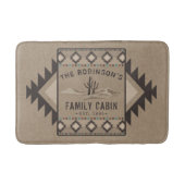 ファミリーキャビン素朴サウスウェスト先住民トバルサボテン バスマット (正面)