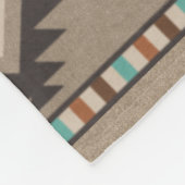 ファミリーキャビン素朴サウスウェスト先住民トバルサボテン フリースブランケット (角)