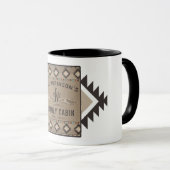 ファミリーキャビン素朴サウスウェスト先住民トバルサボテン マグカップ (正面右)