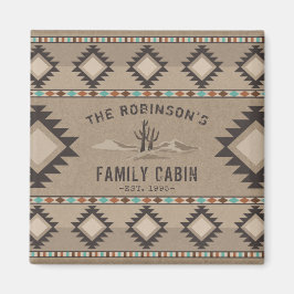 ファミリーキャビン素朴サウスウェスト先住民トバルサボテン マグネット