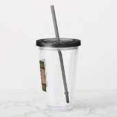 ファミリーキャビン素朴ムースパイングリーンプラディッドバーラップ アクリルタンブラー (左)