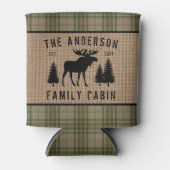 ファミリーキャビン素朴ムースパイングリーンプラディッドバーラップ 缶クーラー (正面)
