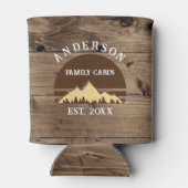 ファミリーキャビン素朴レトロツリーズファミリー名 缶クーラー (裏面)