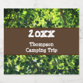 ファミリーキャンピングトリップグリーンサマー懇親会バケーション ビールラベル (シングルラベル)