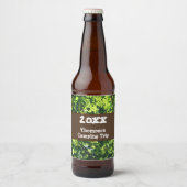 ファミリーキャンピングトリップグリーンサマー懇親会バケーション ビールラベル (正面)