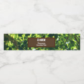 ファミリーキャンピングトリップグリーンサマー懇親会バケーション ペットボトルラベル (シングルラベル)