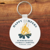 ファミリーキャンピングトリップハッピーRVキャンパーノベルティ キーホルダー (正面)